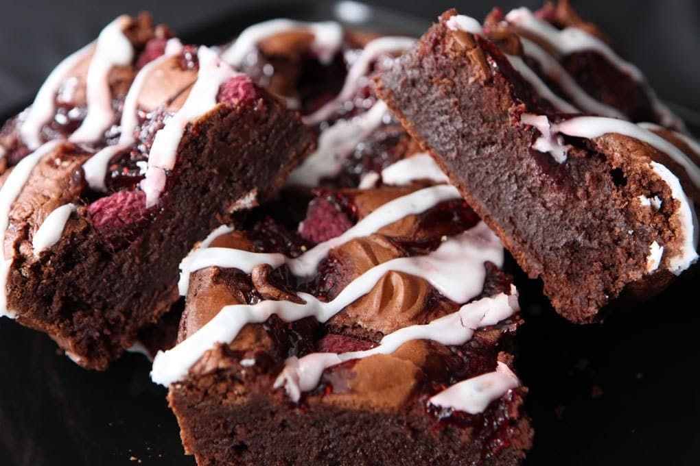 Raspberry Swirl brownies & blondies