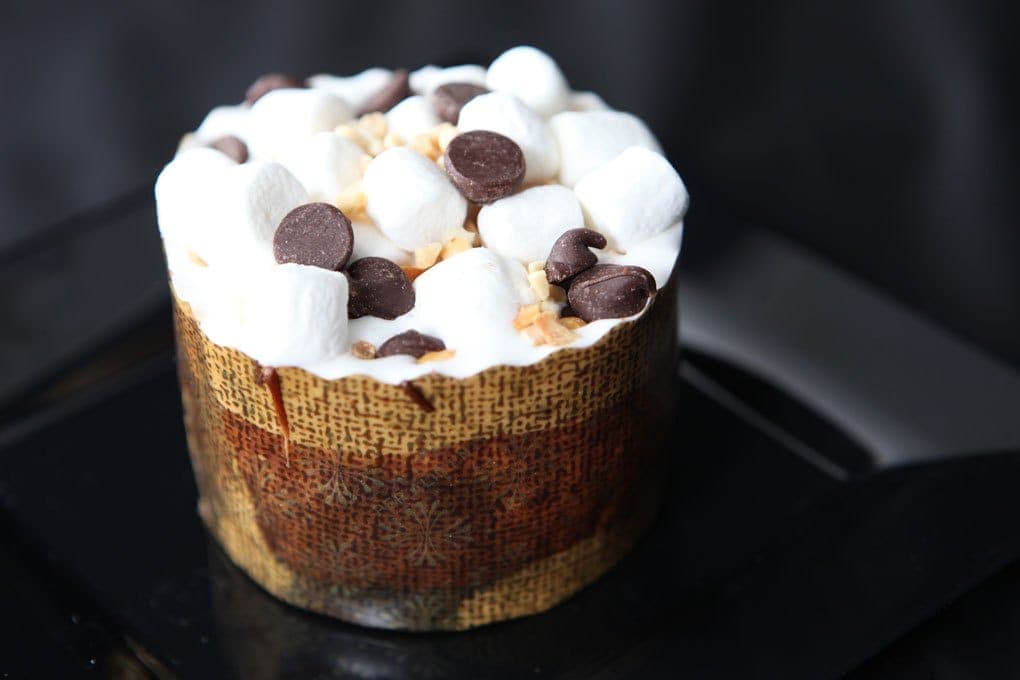 Rocky Road cheesecake cups