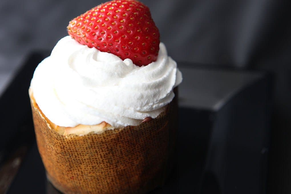 Strawberry Swirl cheesecake cups