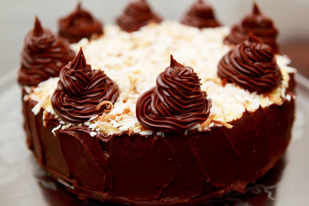 Chocolate Coconut Cream cheesecakes