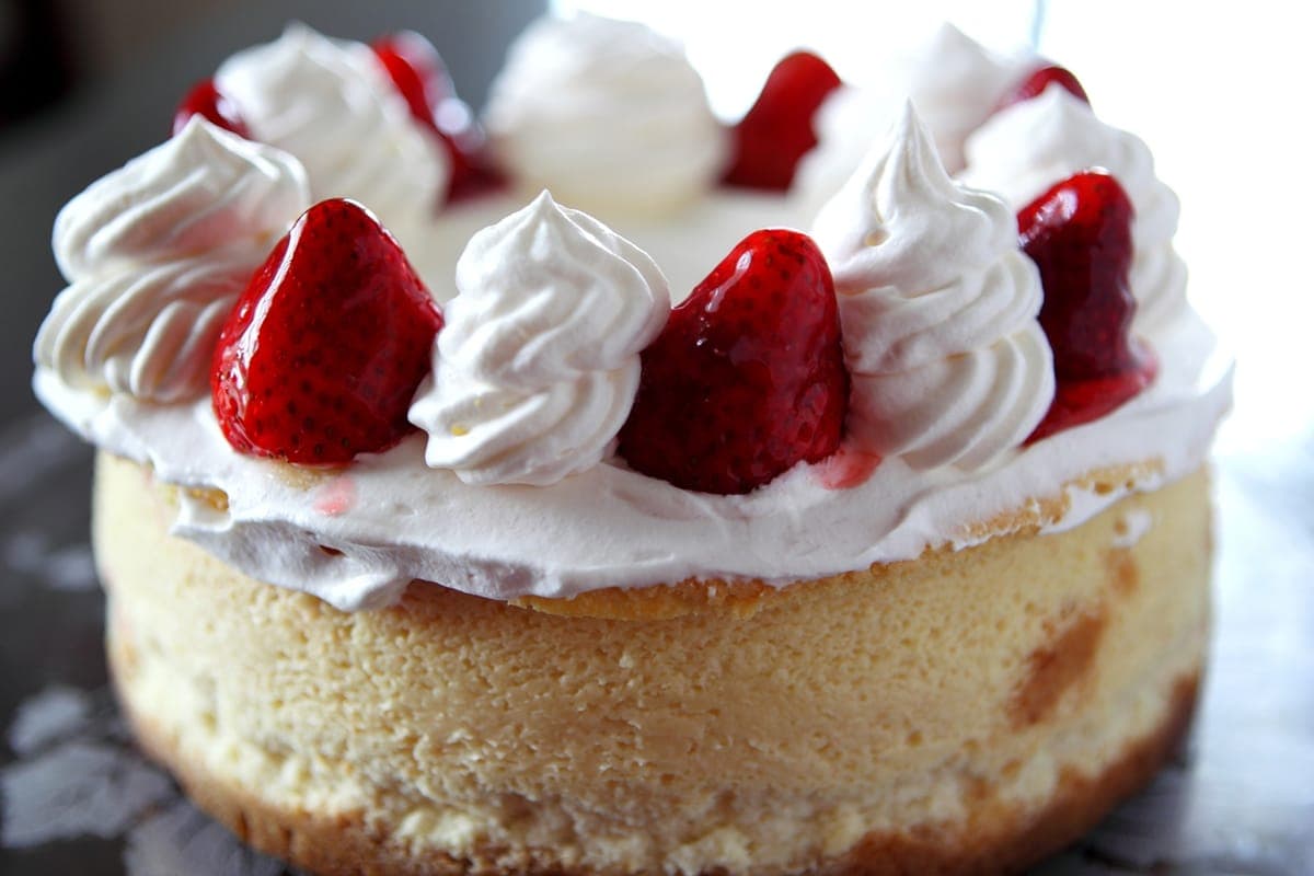 Strawberry Swirl cheesecakes
